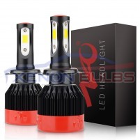 H1 H4 H11 9012 HB3 HB4 K2 CSP Chip LED Headlight Bulbs Canbus Error Fr..